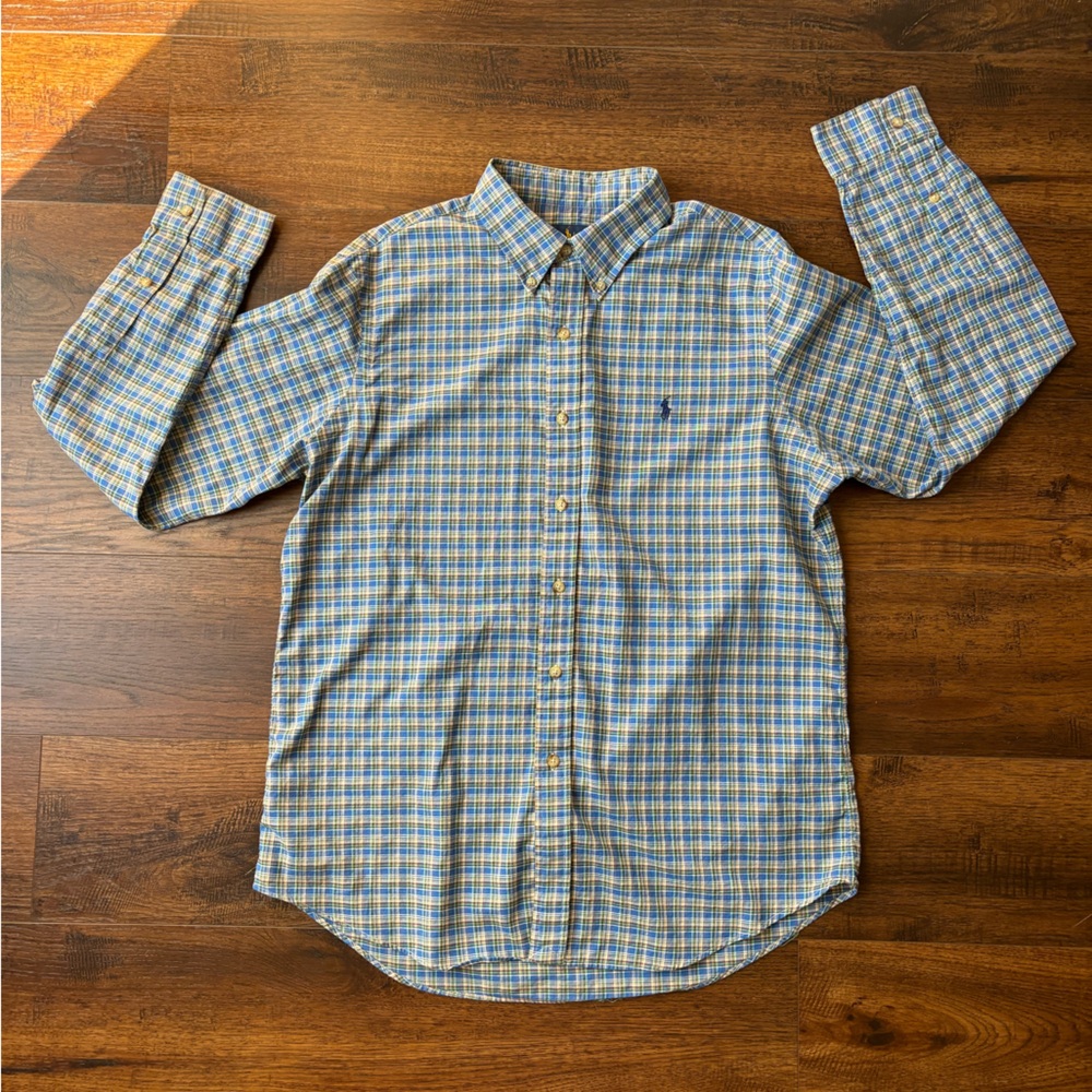 Ralph Lauren Shirt Men's L  Plaid  Long Sleeve